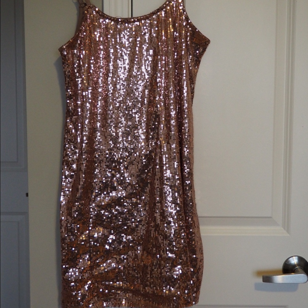 Sequined Midi Tank Top Dress