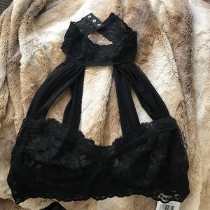 NWT Sexy Bralette with attached choker.