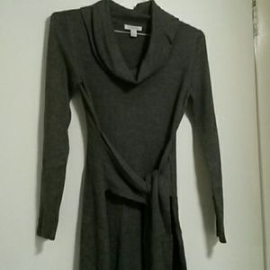 Boston Proper heather gray sweater dress