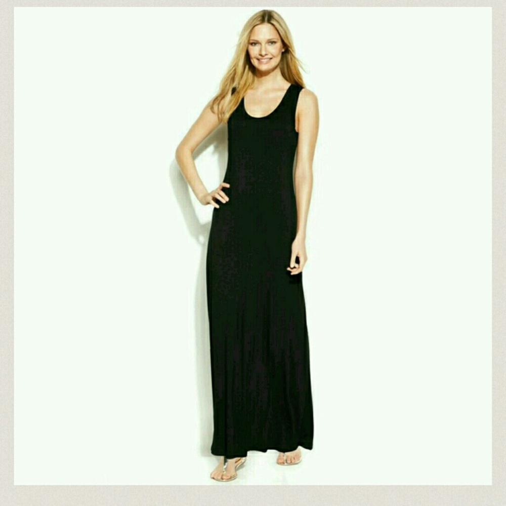 K Studio cowl neck black maxi dress NWOT