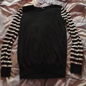Black and white sweater