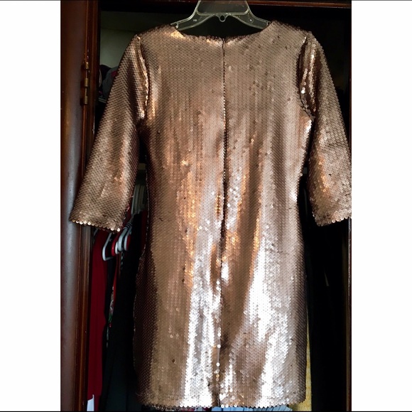 BB Dakota Copper Sequin Mini Dress •[SIZE M]• - Picture 3 of 4