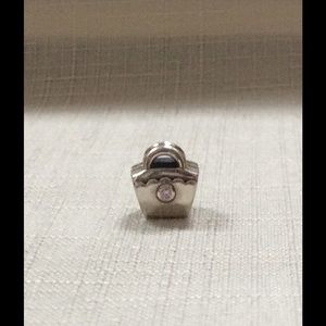Pandora Silver Scalloped Purse (Pink)