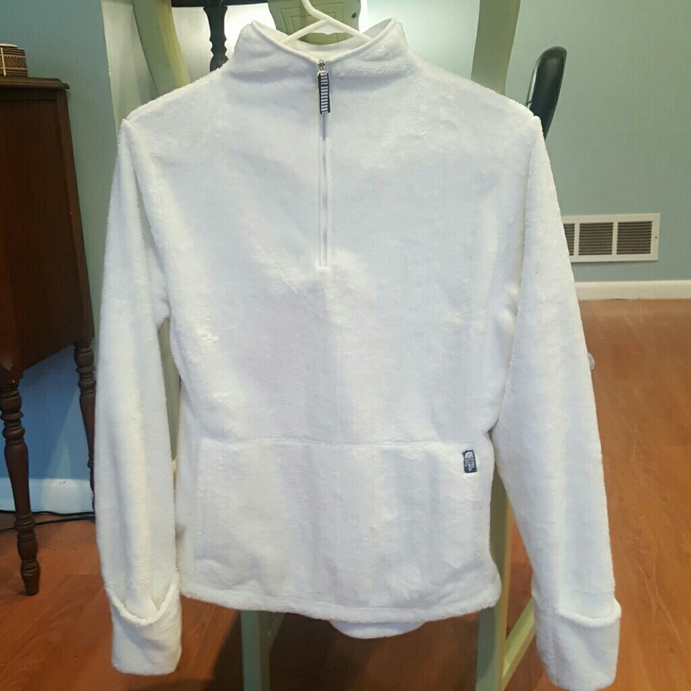 North Face white fleece