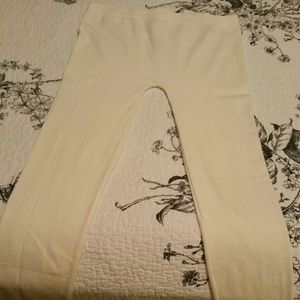 Beige thick leggings