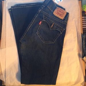 LEVI'S 542 LOW BOOT JEANS.  Size: 10M,  17" W, 30L