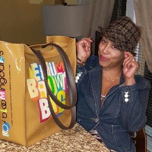 Bloomingdales' Med Brown Bag - Rubber