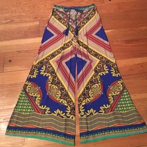 Flying Tomato Scarf Print Palazzo Pants