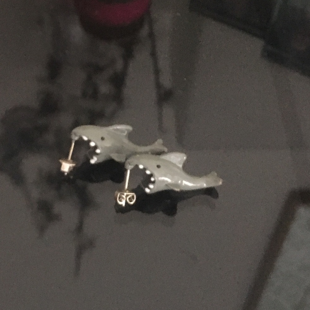 Shark earrings