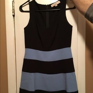 LOFT black and blue work dress