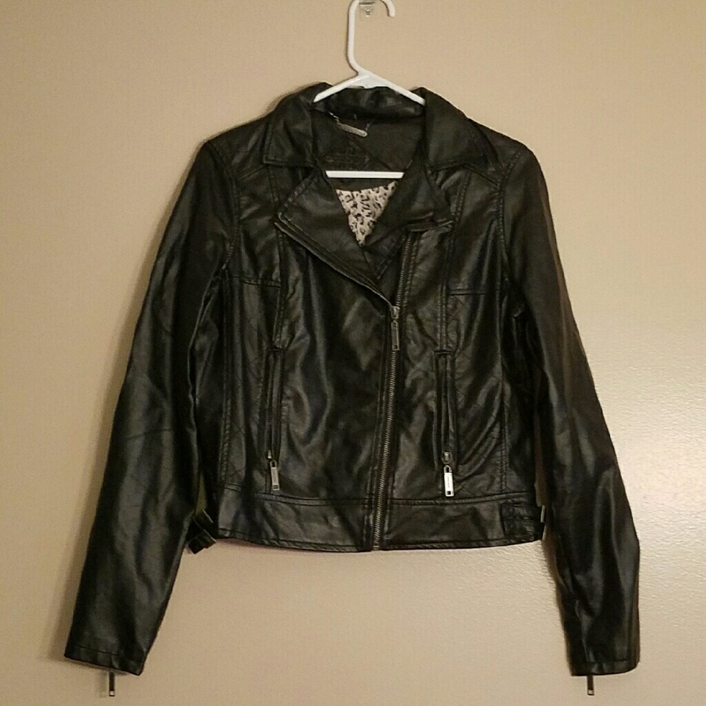 Faux leather jacket