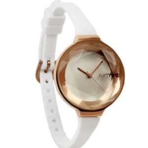 Rumba watch. White/rose gold
