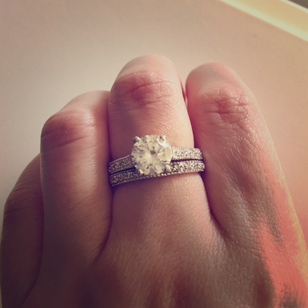 Faux engagement ring Size 8