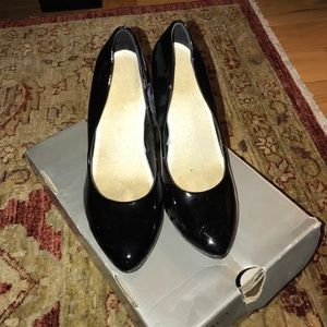 Patent leather heels