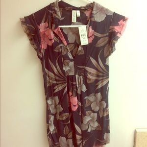 Loft, floral top. Brand new, never worn!