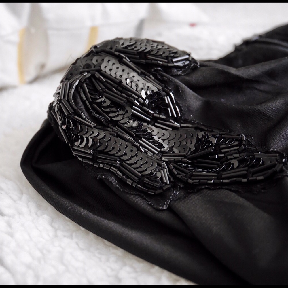 ✨Black Ruffle Evening Dress✨ - Picture 2 of 4
