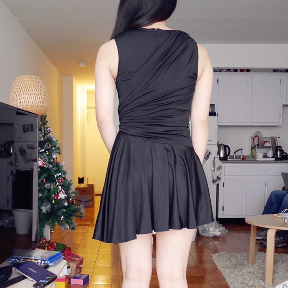 ✨Black Ruffle Evening Dress✨ - Picture 4 of 4