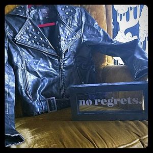 Black Studded Moto Jacket