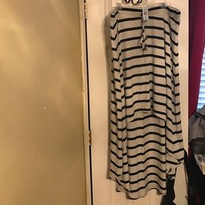 Torrid hi low cotton stripe skirt size 3