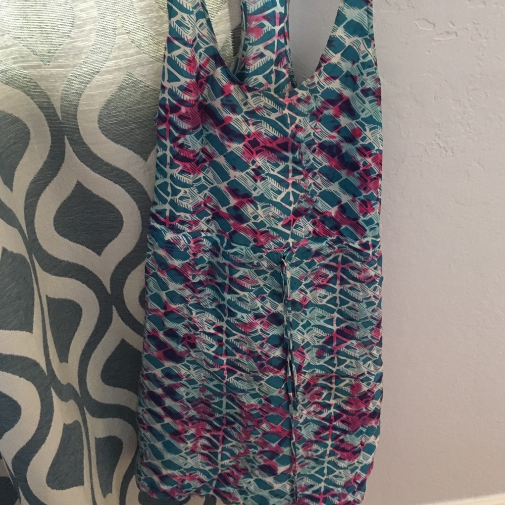 Pink and blue cool design dress