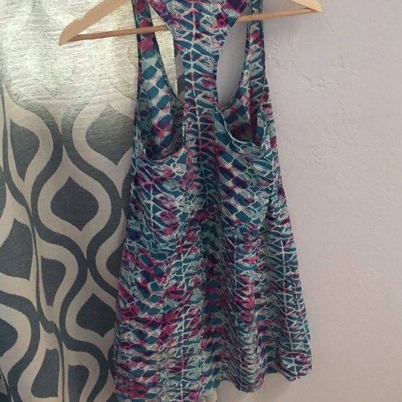 Pink and blue cool design dress - Picture 3 of 3