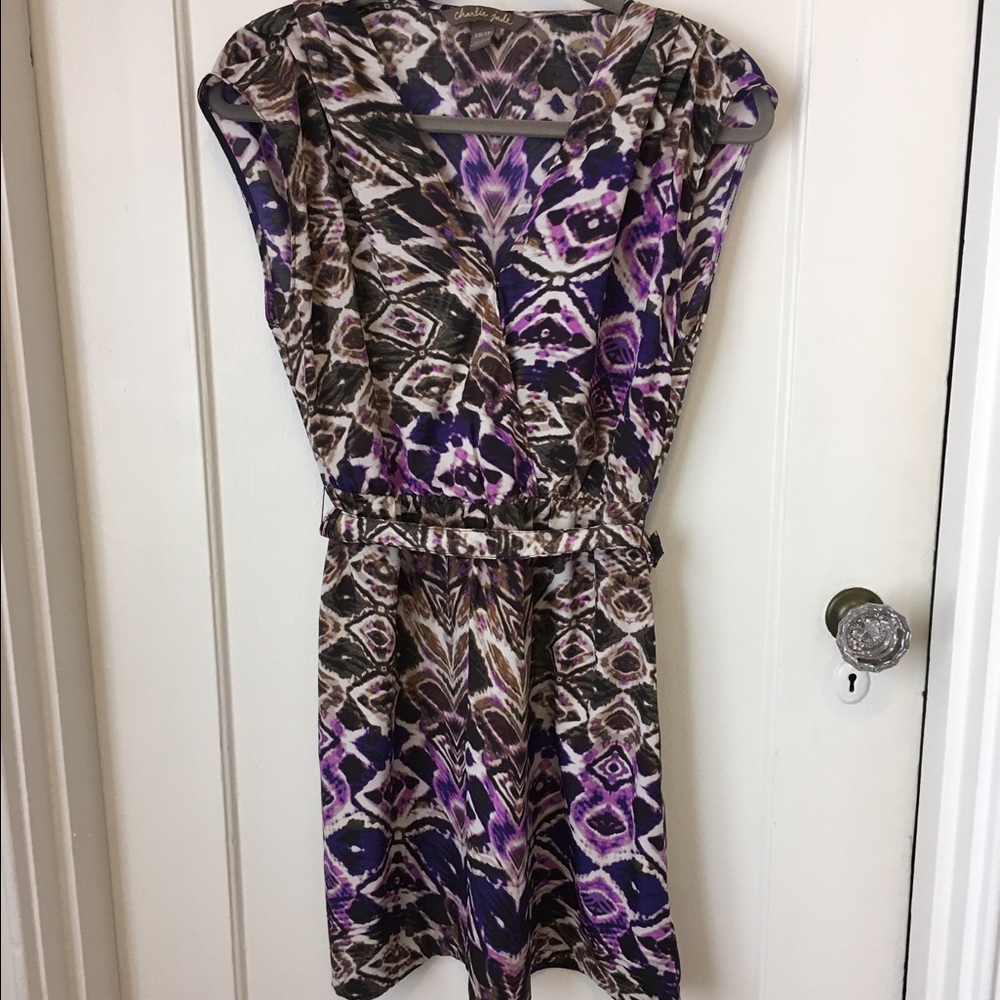Beautiful, light Charlie Jade dress w/belt.