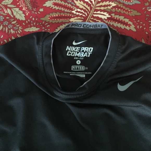 Nike black tank top.  Pro combat line. - Picture 3 of 3