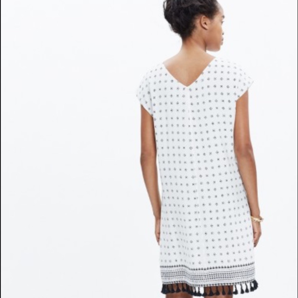 Madewell- Scatterblock tassel dress - Picture 2 of 4