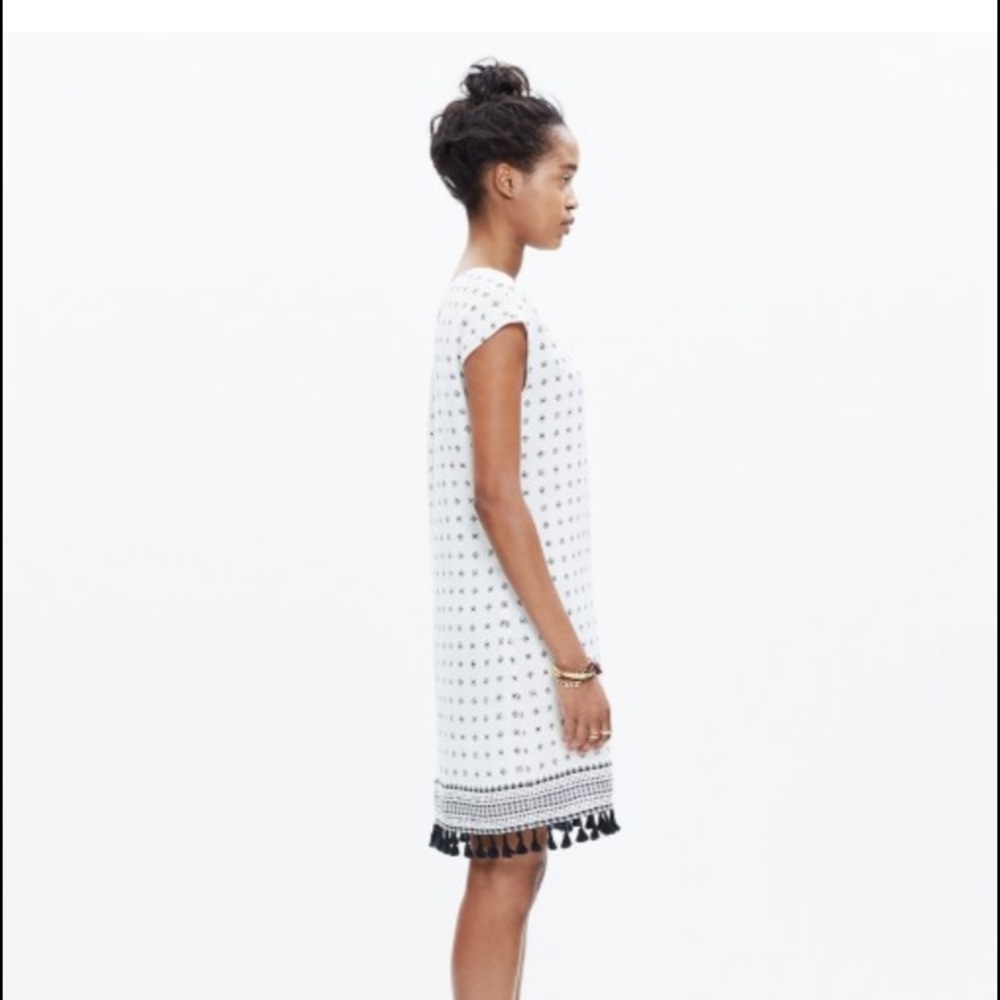 Madewell- Scatterblock tassel dress - Picture 3 of 4