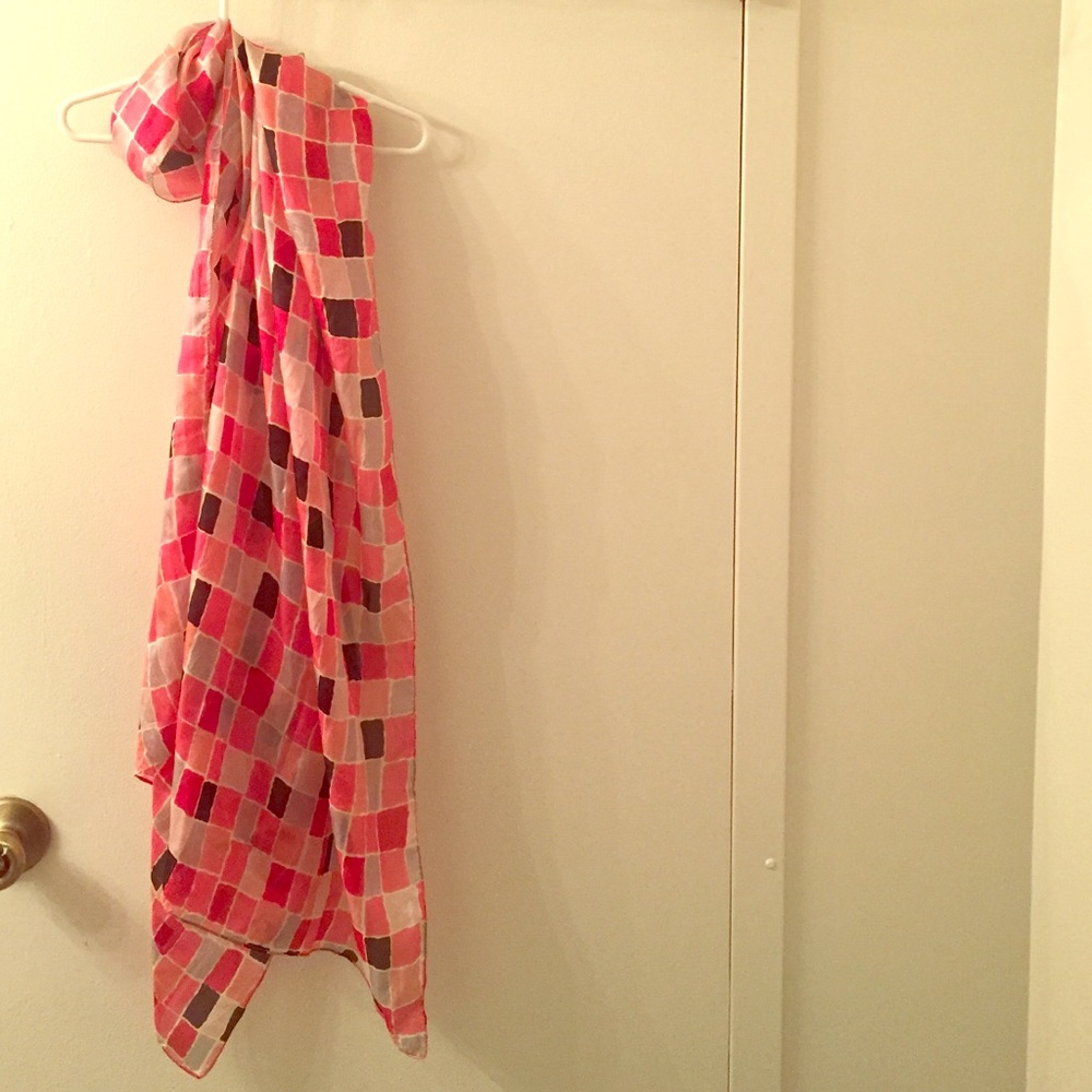 Printed silk scarf from india