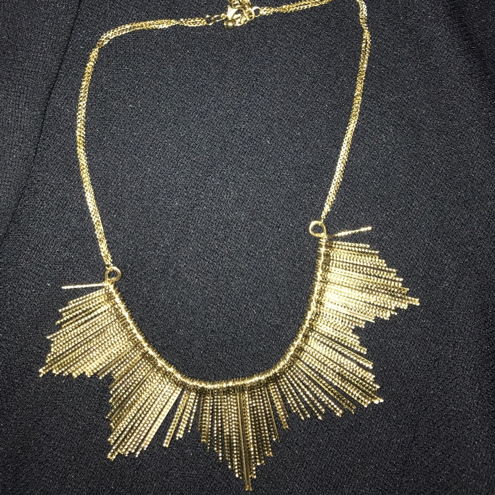Gold statement necklace