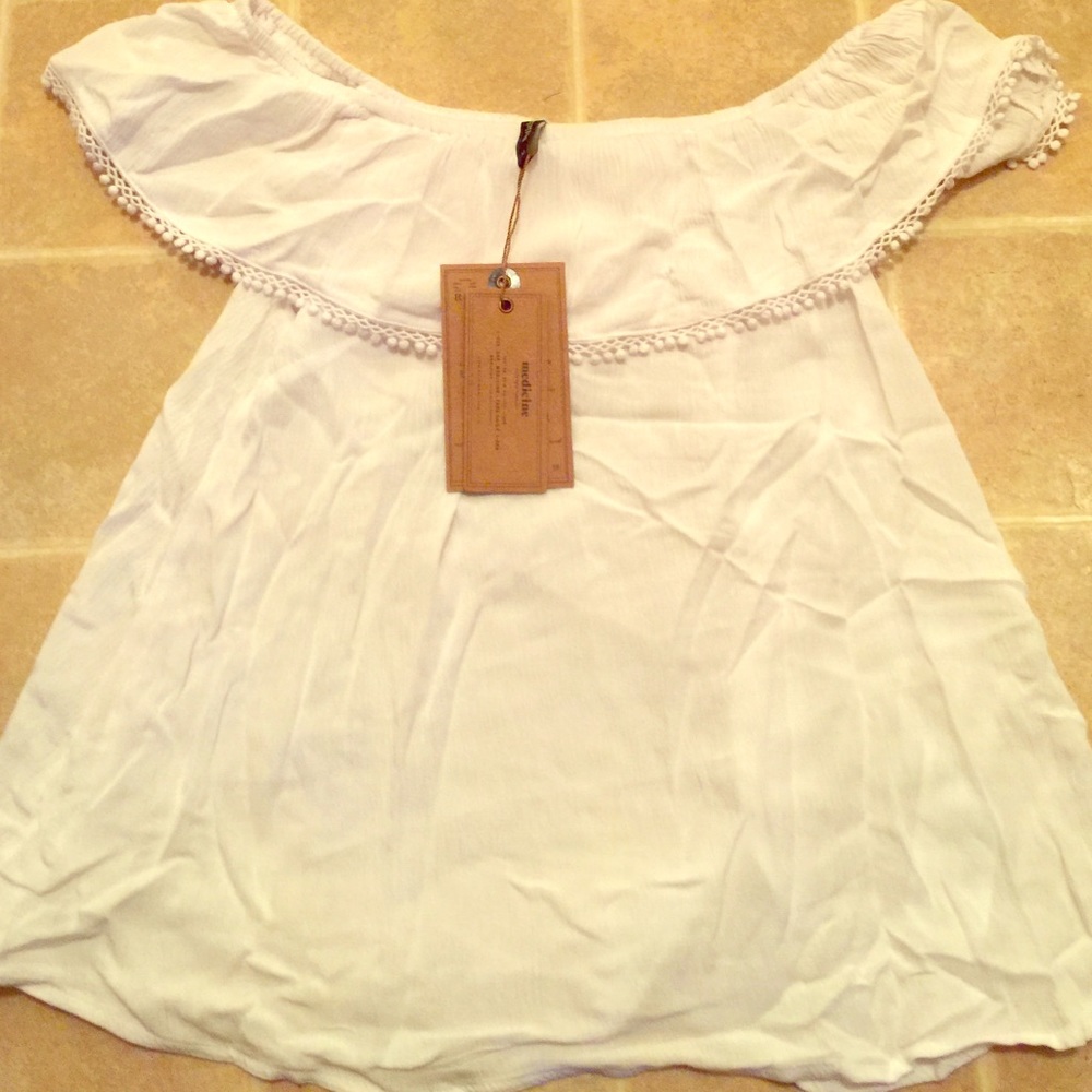 White summer European shirt.