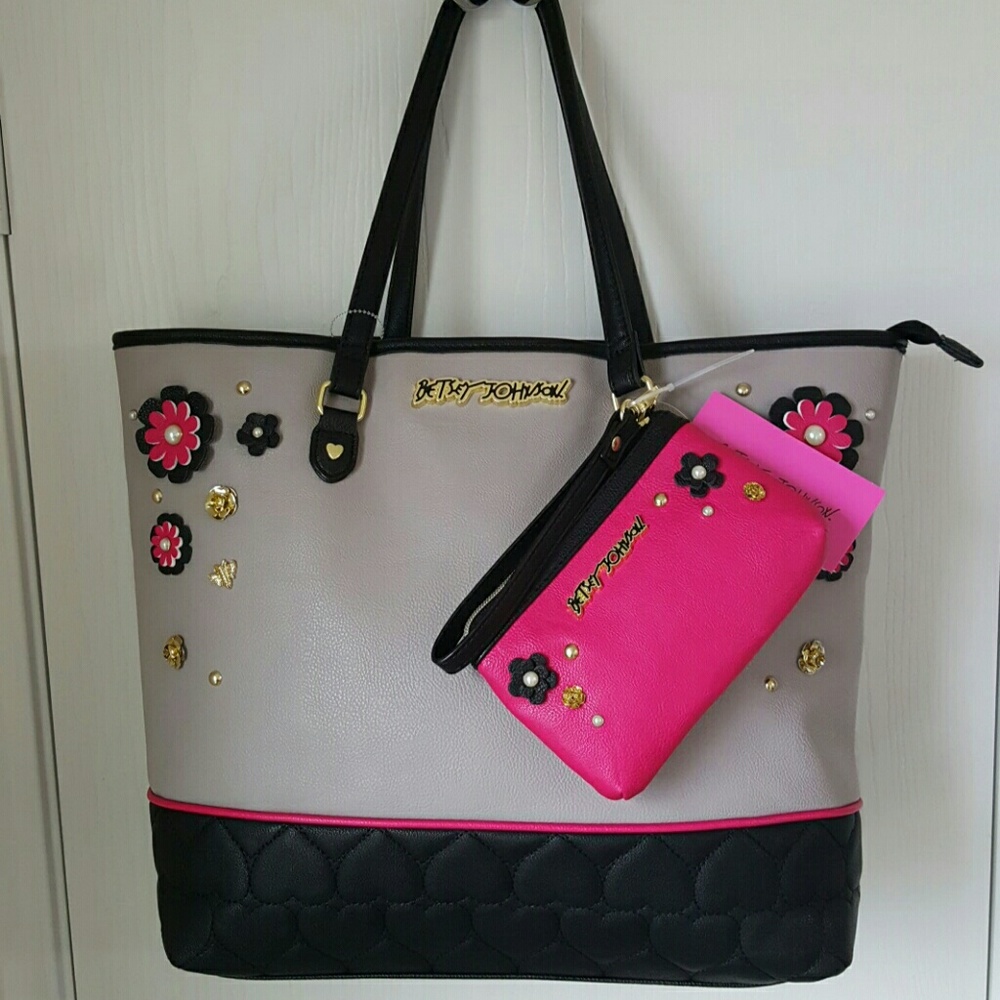 LAST CALL! Betsey Johnson Tote with wallet