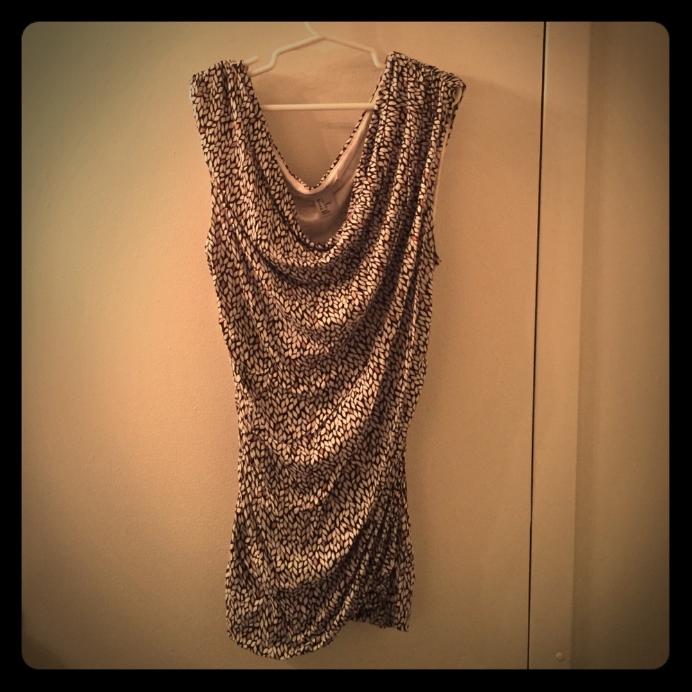 Printed Cawl neck top