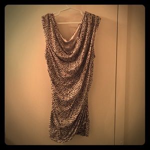 Printed Cawl neck top