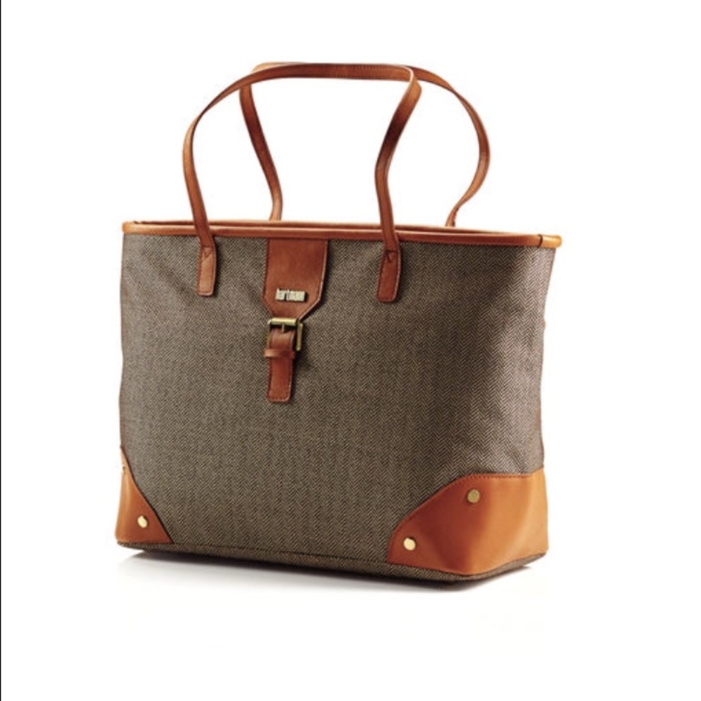 Hartmann Herringbone Luxe Tote