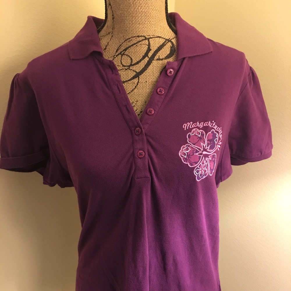 Purple Margaritaville polo L