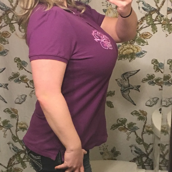 Purple Margaritaville polo L - Picture 4 of 5