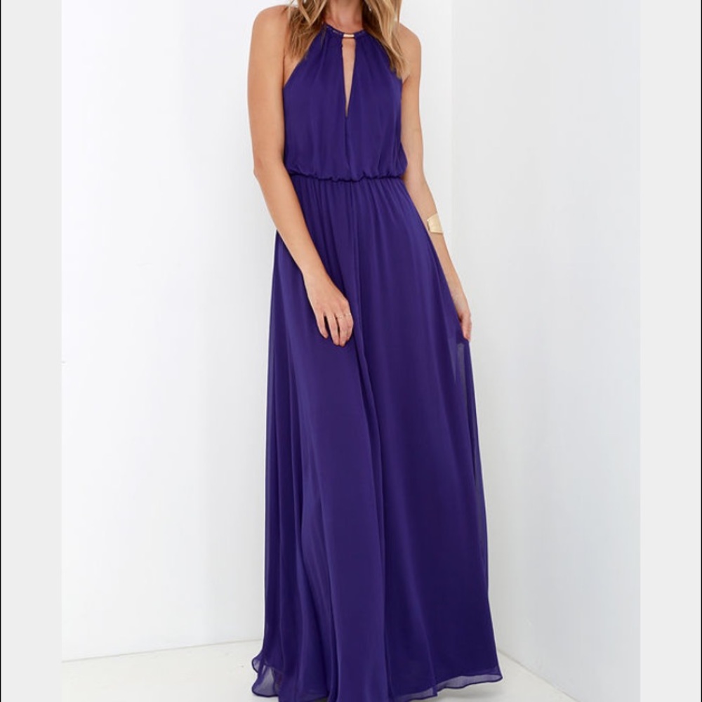 Lulu's Purple Maxi Dress