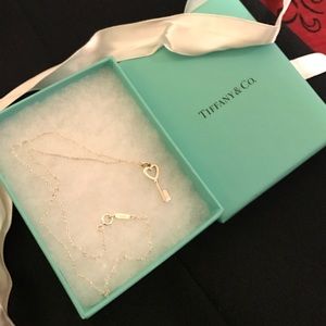 T&Co heart key necklace