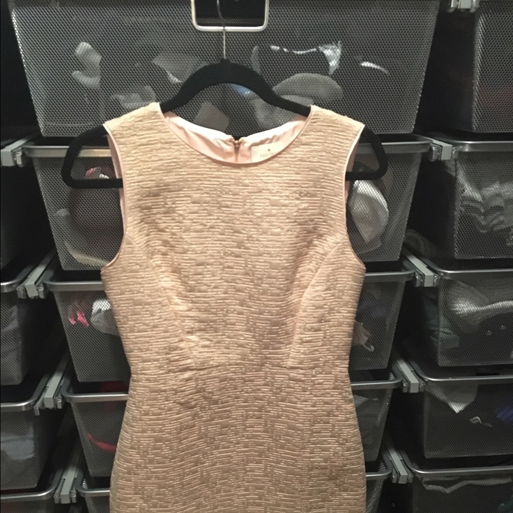 Kate Spade Shift dress-blush and gold size 4
