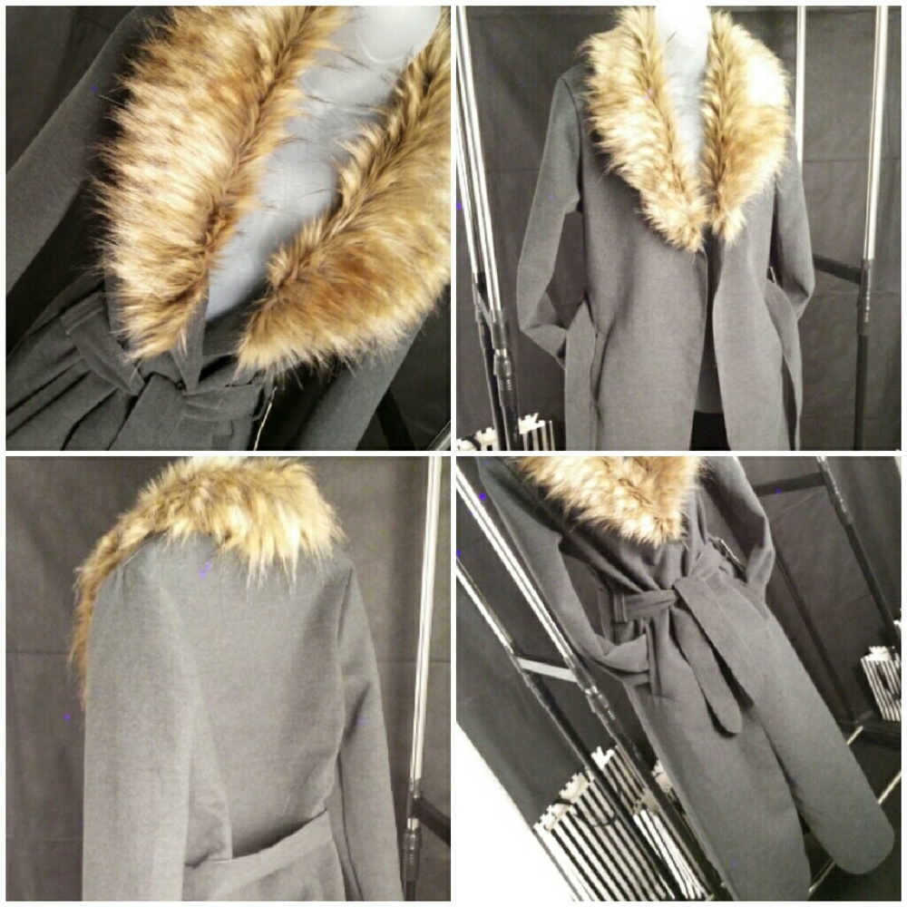 🎉Make an Offer SALE🎉 Long Wrap Coat - Picture 2 of 2
