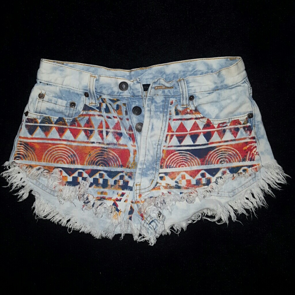 Festival Aztec Jean Shorts