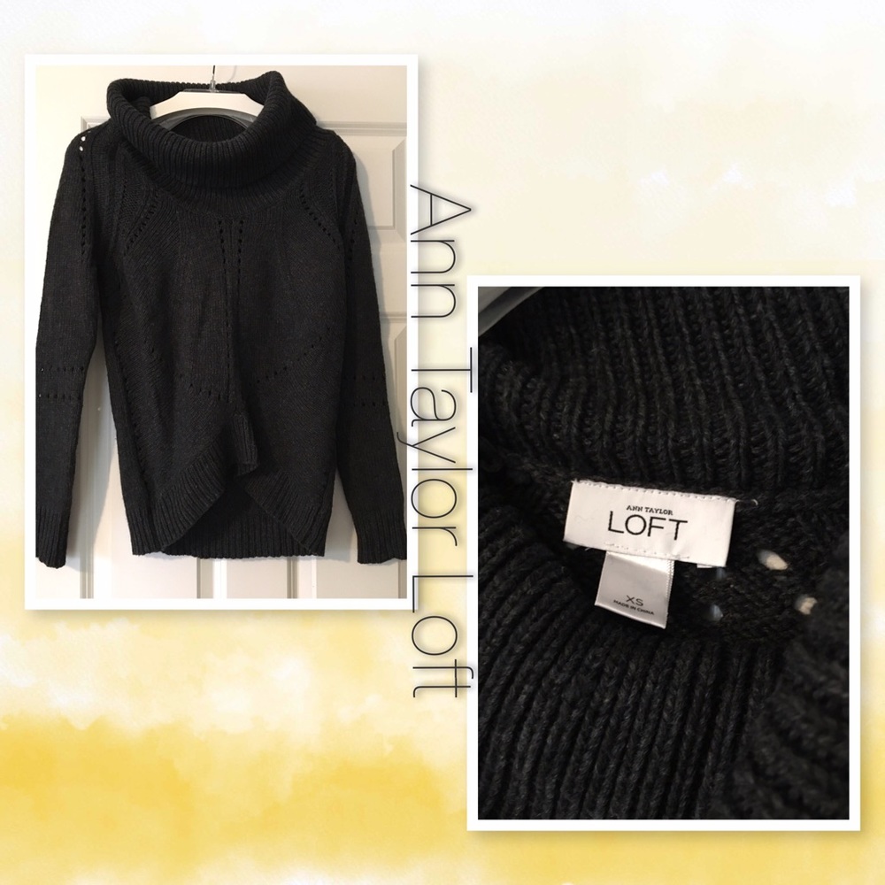 Ann Taylor LOFT Cowl-neck sweater