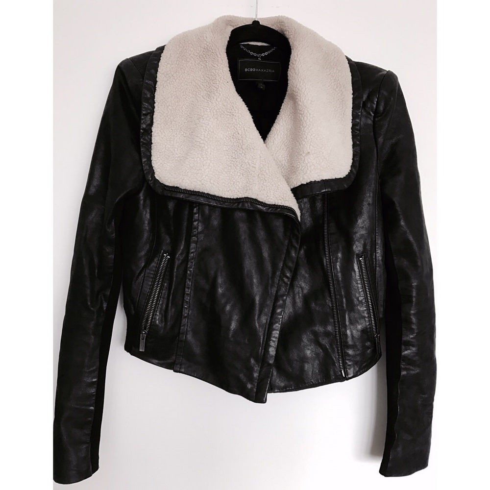BCBGMaxAzria Lambskin Leather Jacket