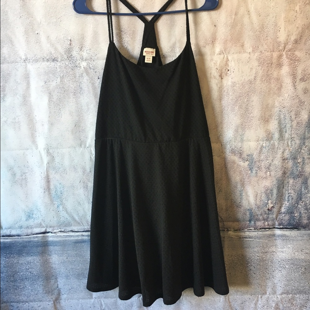 Black strappy summer dress