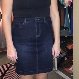 Style & Co denim skirt