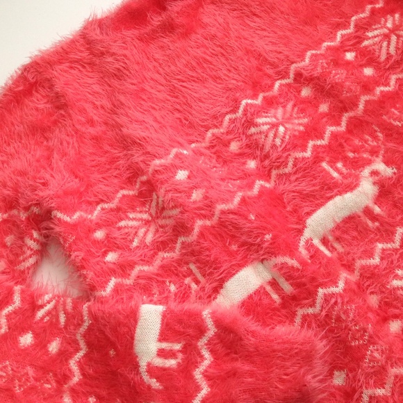 Oversized Orange Fuzzy Sweater - S - Picture 2 of 4