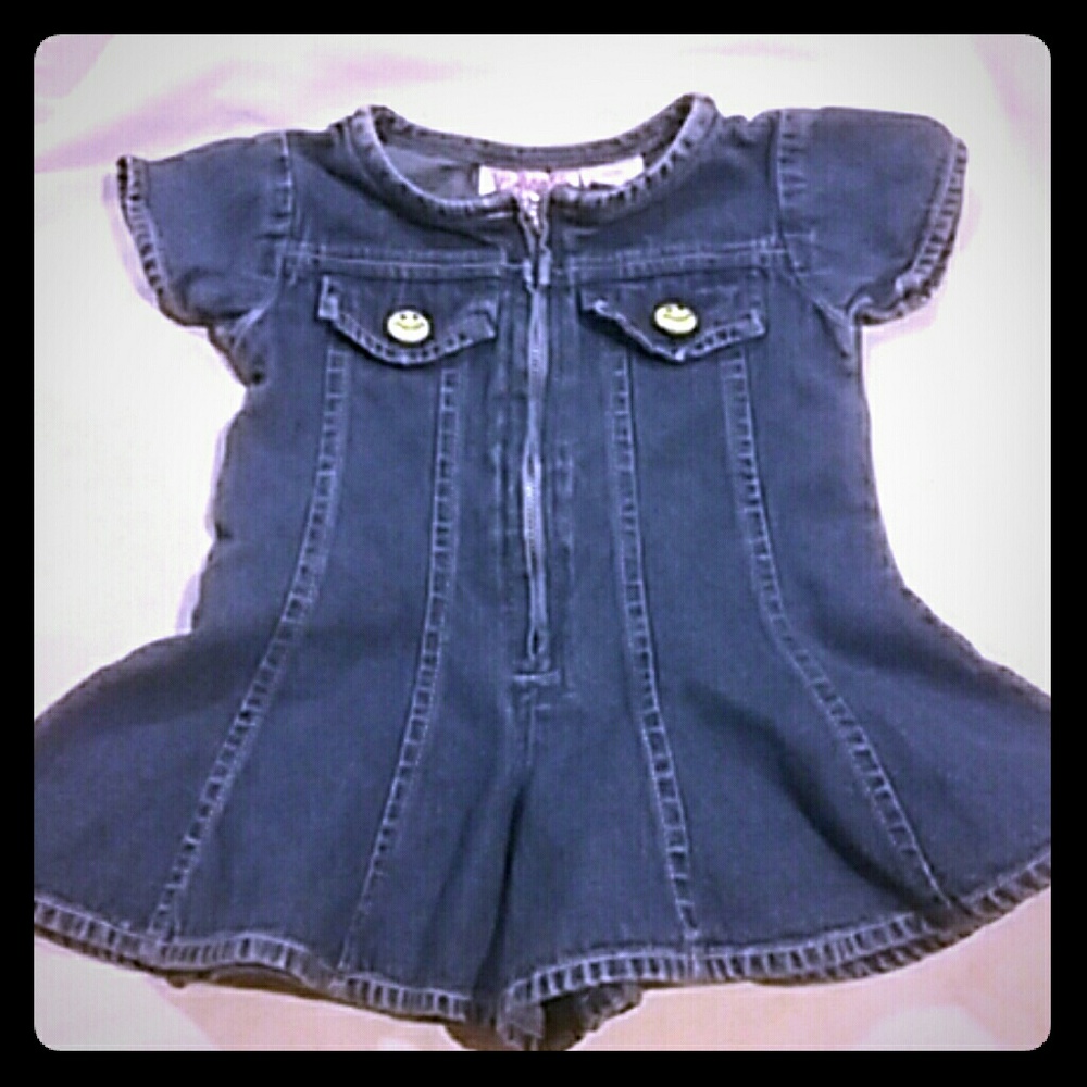 💖 Super cute denim skort dress for 1-year old