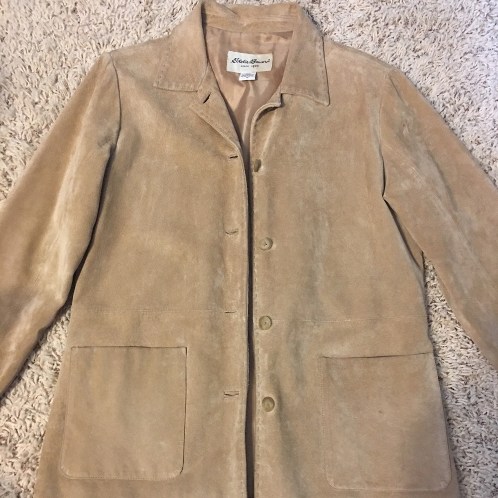 Eddie Bauer Suede Car Coat